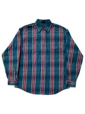 eddie bauer 1980s - 1990s elkhorn twill double pocket shirt