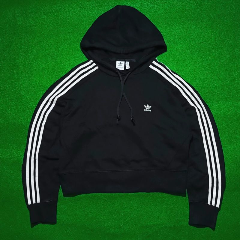 Short hoodie adidas cropped, foto 3