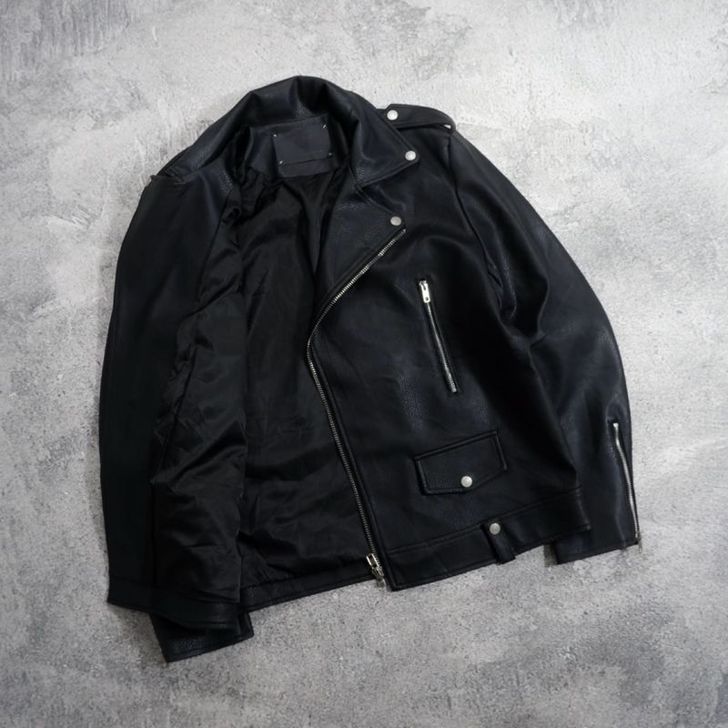 4Man Biker Leather Jacket, foto 5