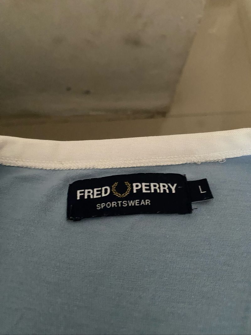 FRED PERRY TAPED ICE BLUE, foto 2