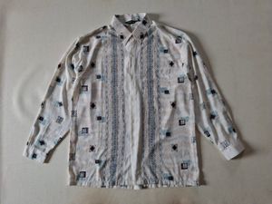 KEMEJA VINTAGE FULL PRINT ORIGINAL 100%