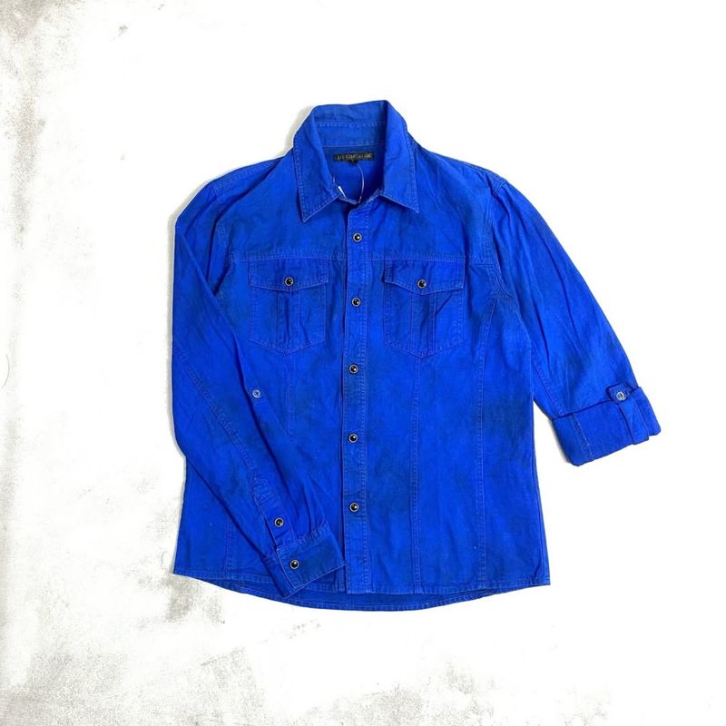 Y2K IN THE ATTIC BLUE PATERN SHIRT, foto 2