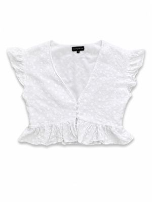 Eyelet Crop Top