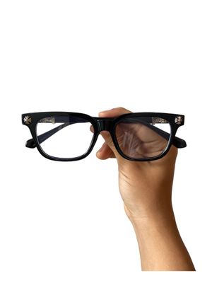 Kacamata Chrome Hearts Hitam Silver