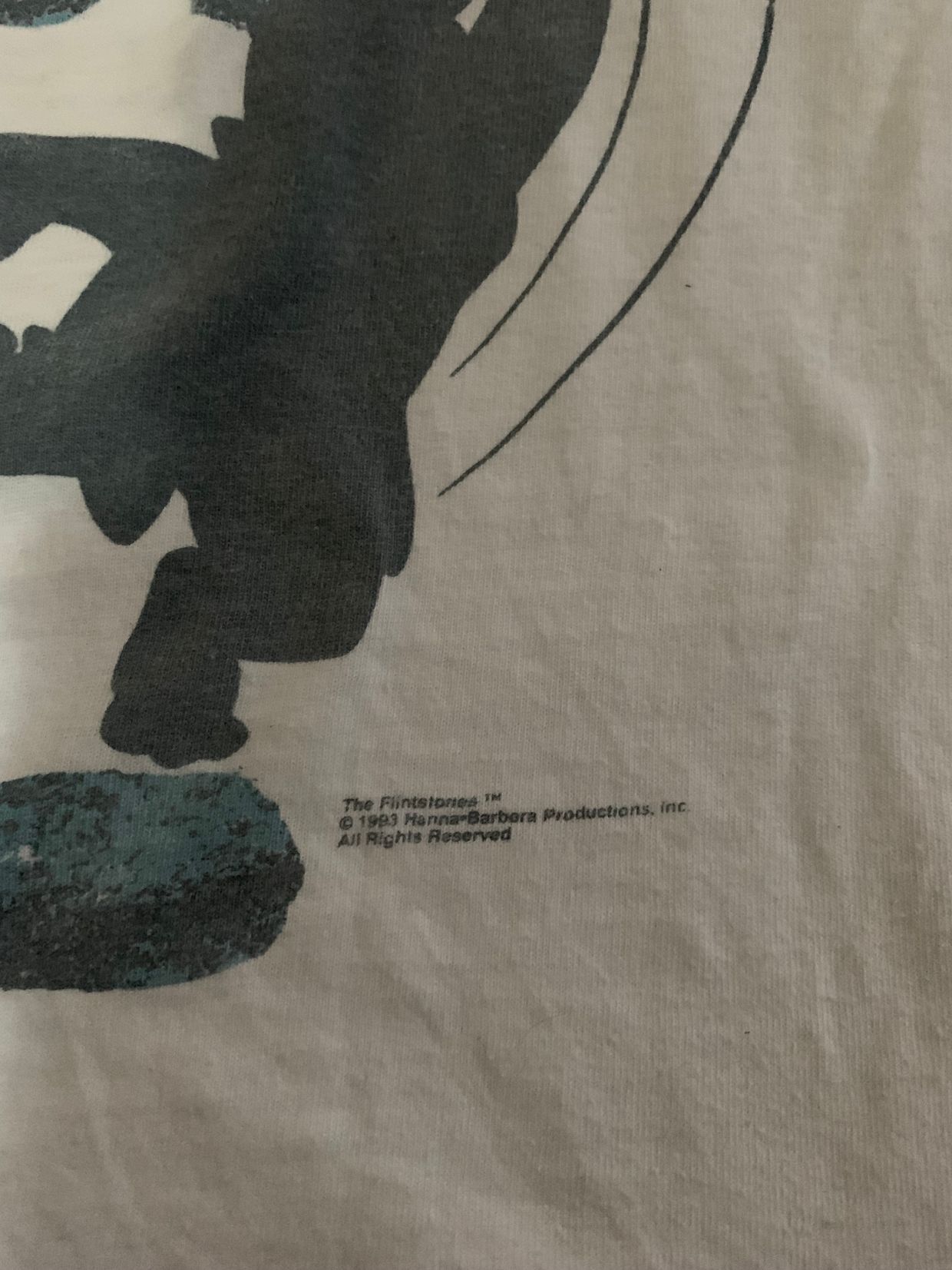 Flinstone 1993 Hanna Barbera Tee, foto 4