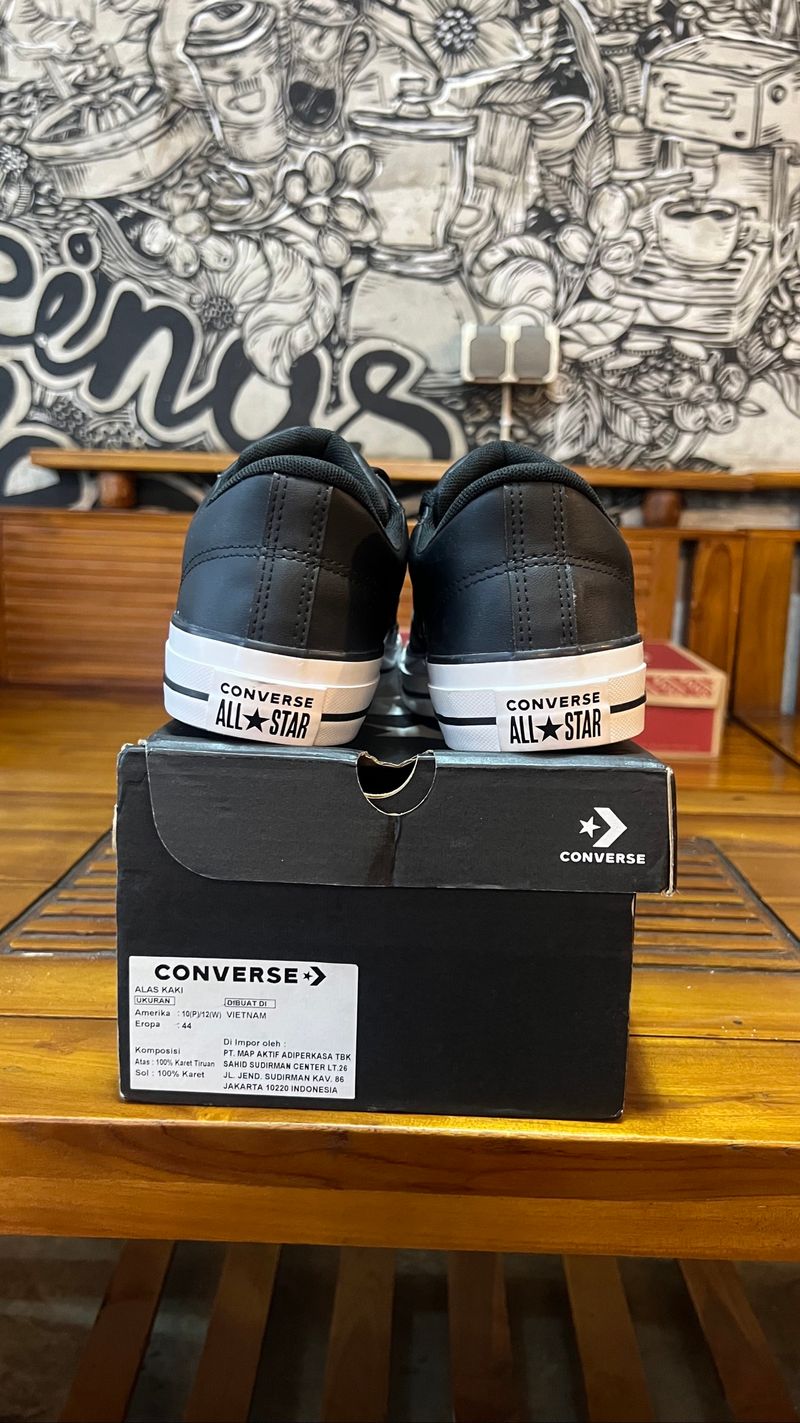 Converse CTAS Malden Leather Ox Black White, foto 5