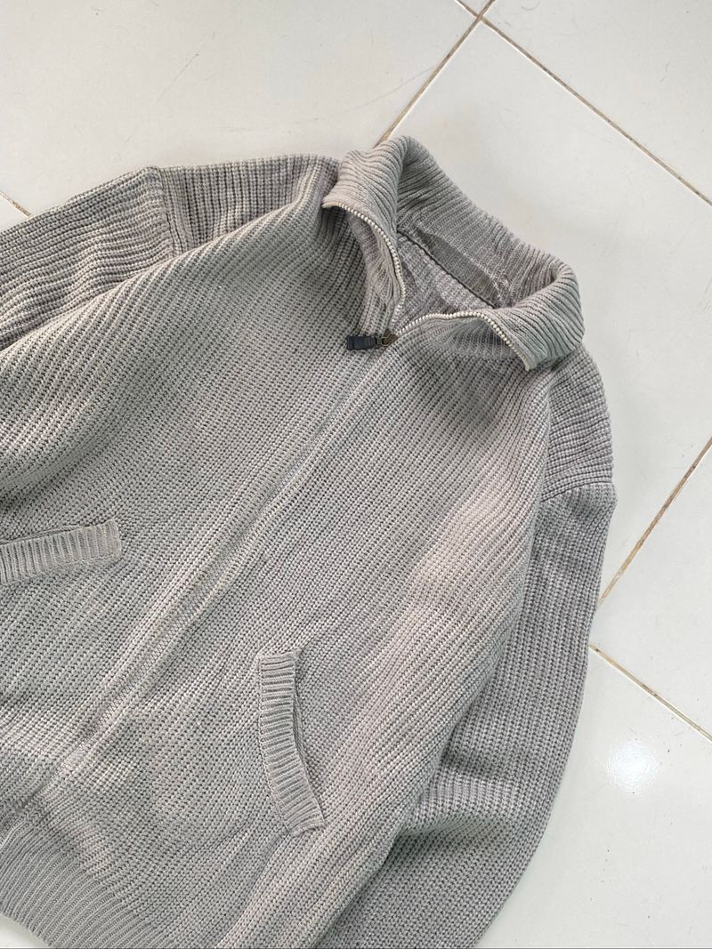 Knitwear Full zipper kerah, foto 2