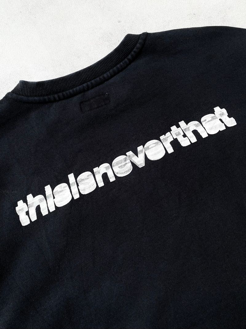 THISISNEVERTHAT 3D LOGO CREWNECK BLACK, foto 7