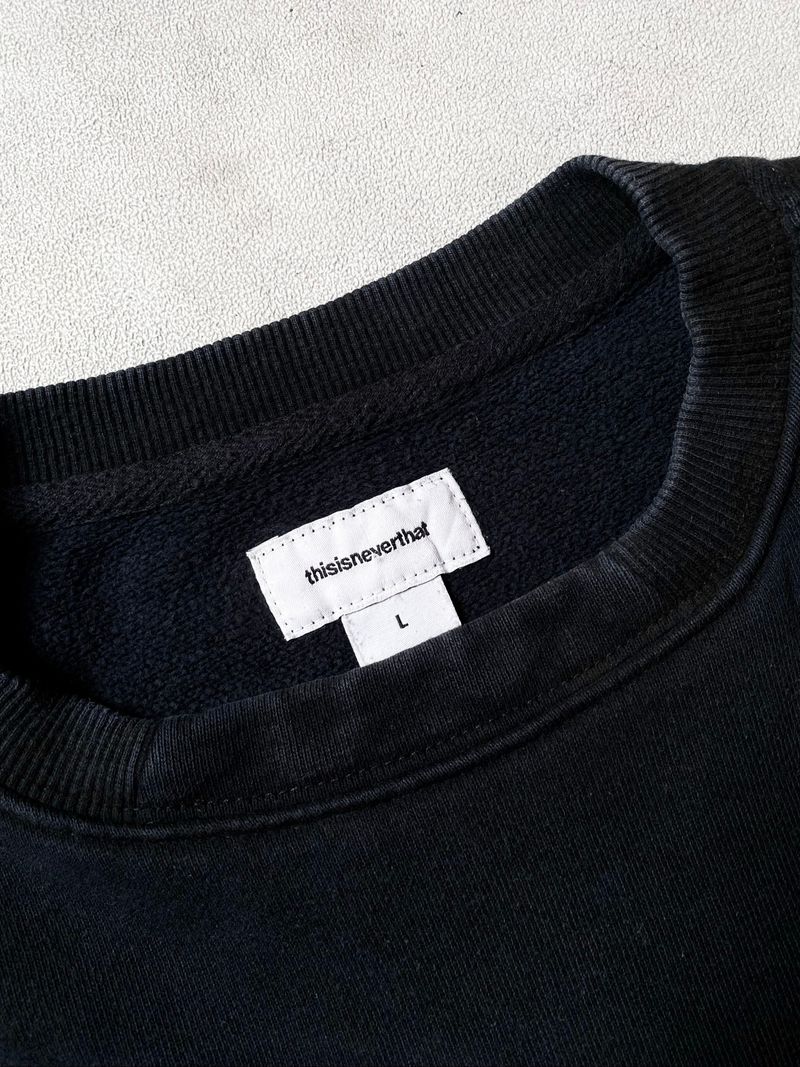 THISISNEVERTHAT 3D LOGO CREWNECK BLACK, foto 9