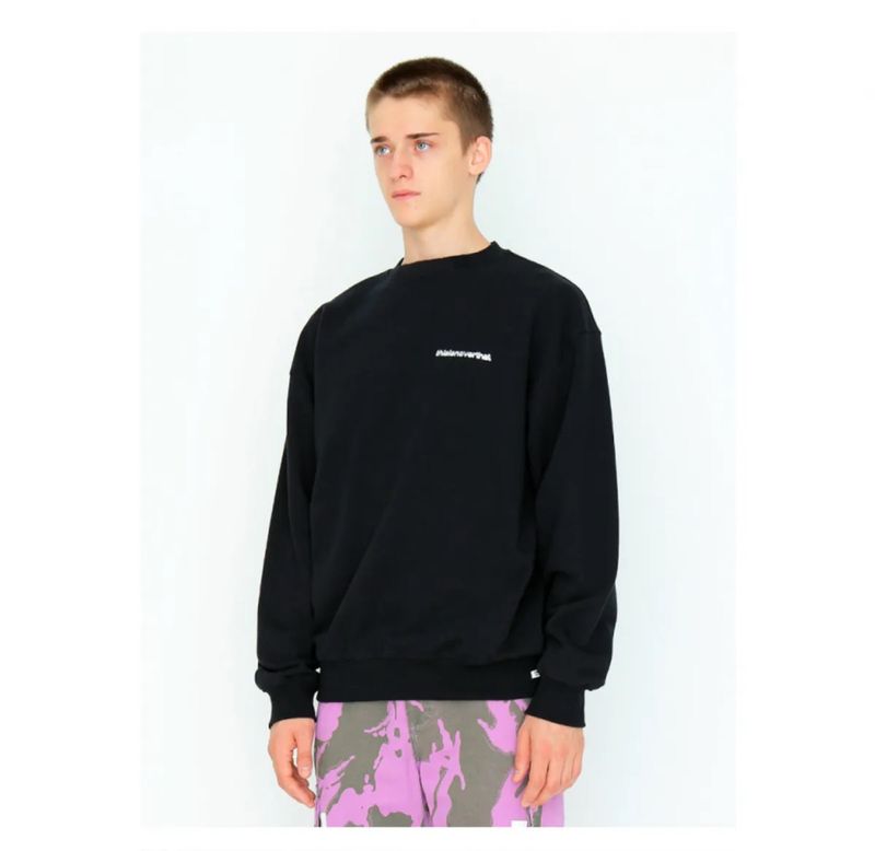 THISISNEVERTHAT 3D LOGO CREWNECK BLACK, foto 3