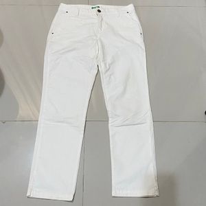 United Colors Of Benetton White Pants