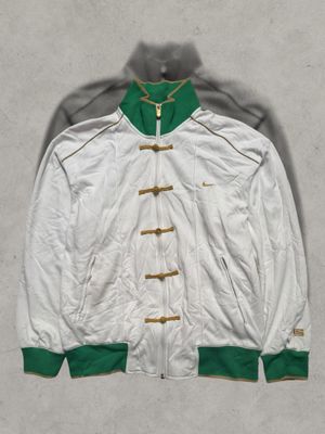 Nike Cheongsam Jacket White And Green
