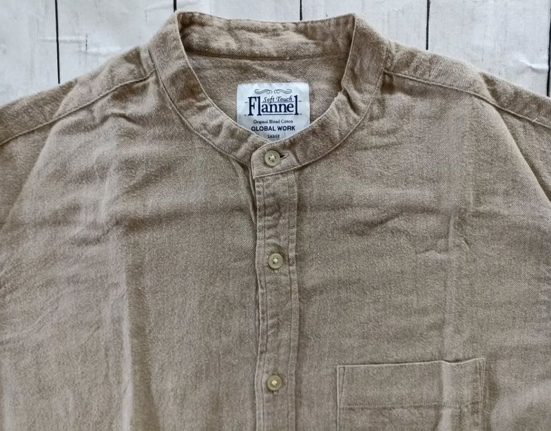 Kemeja Flannel Shanghai Global Work Shirt Basic Unisex, foto 3