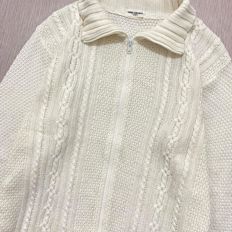 Rajut kepang , jacket rajut , cable knit, foto 4