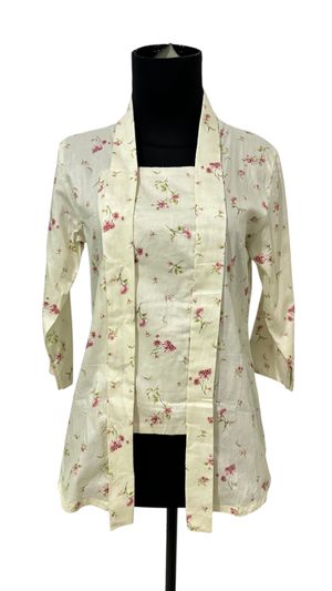 Kebaya Floral Ivory