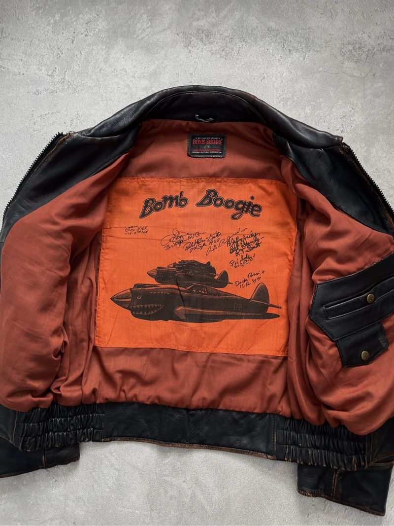 Vintage Leather jacket Pria black, foto 2