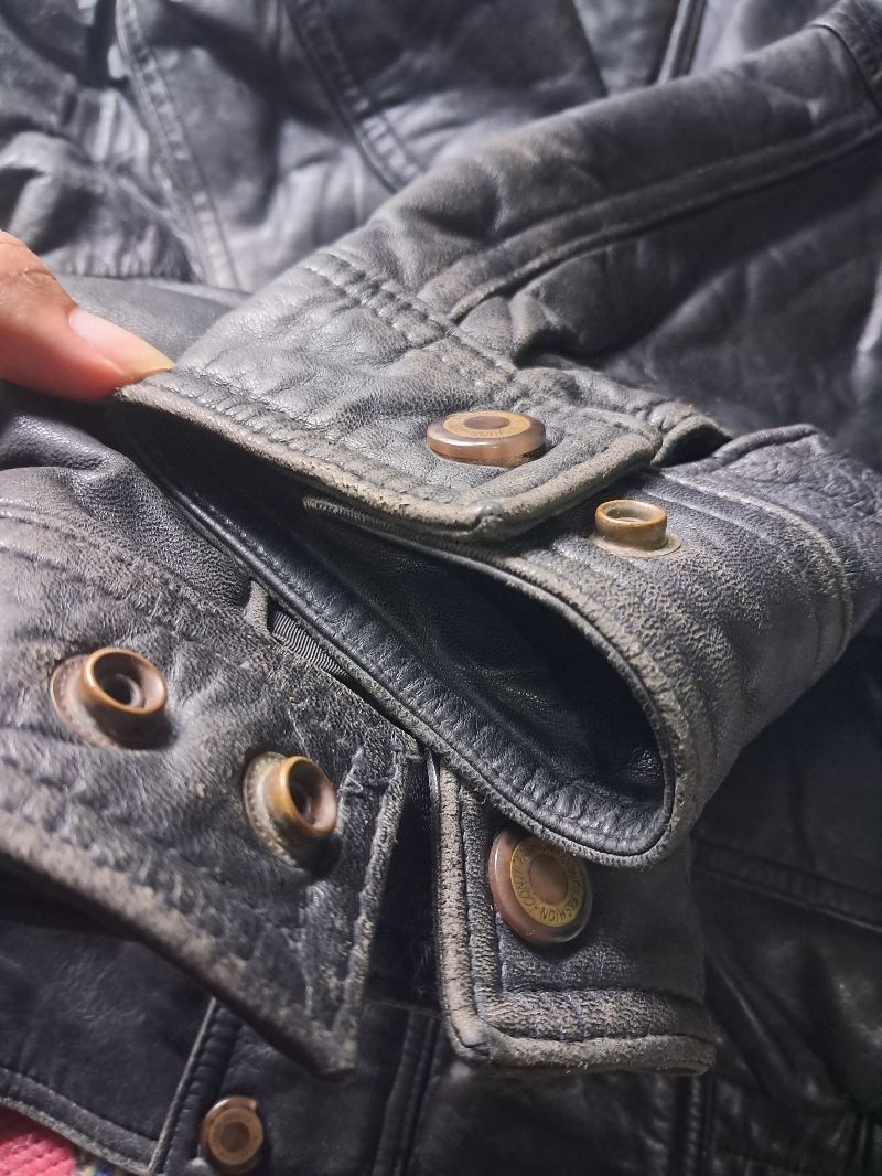 Leather flight jacket, foto 3