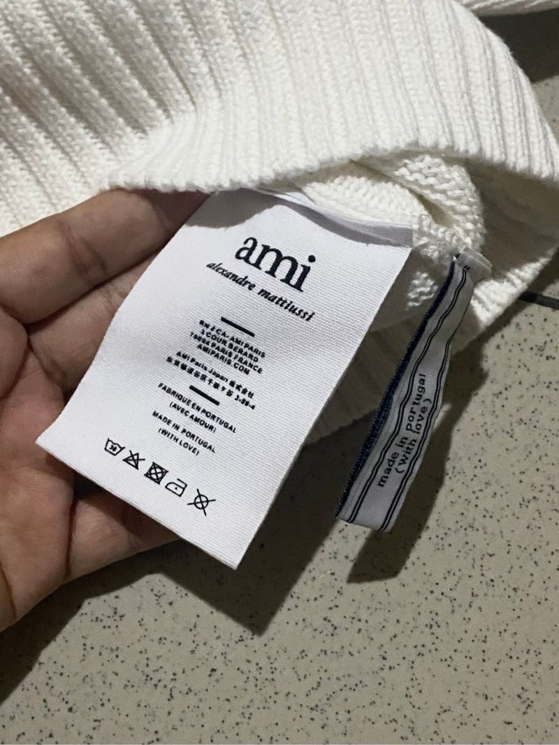 AMI PARIS White Cardigan, foto 4