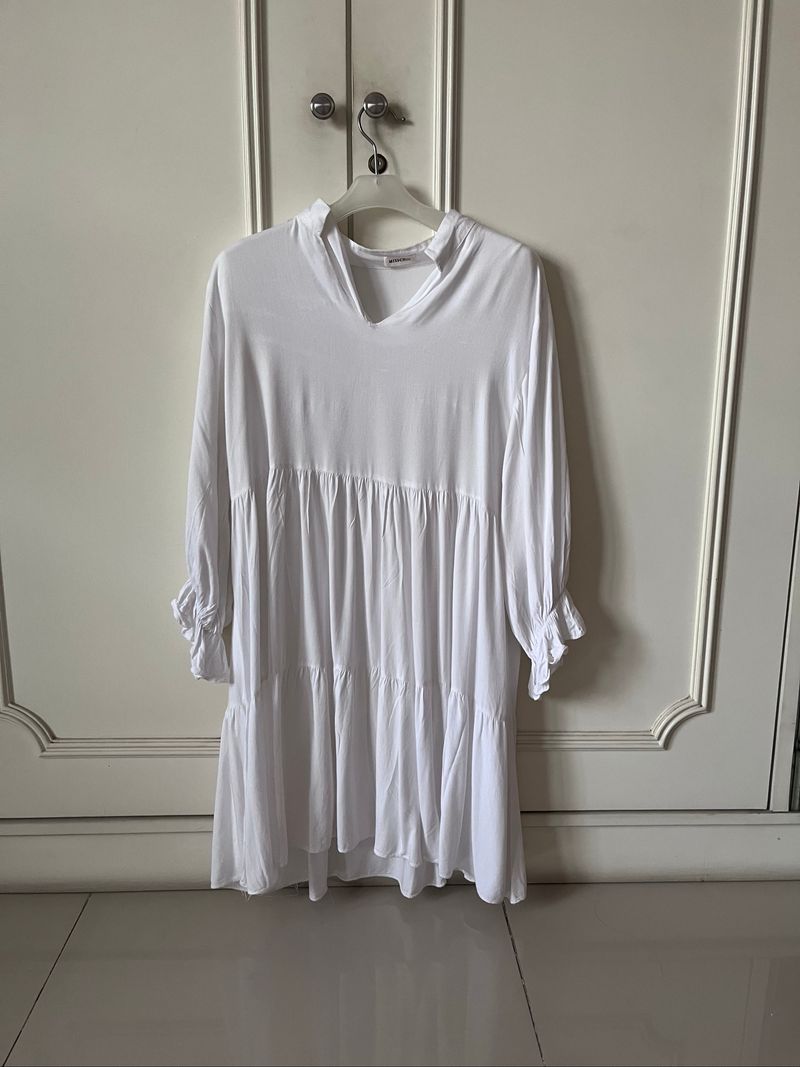 Misschic tiered white dress, foto 2