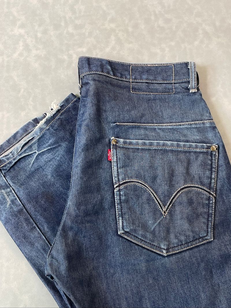 2000s Levi’s Engineered Twisted Jeans Indigo, foto 6
