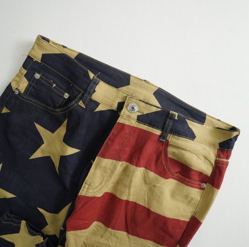 Jeans print flag, foto 2