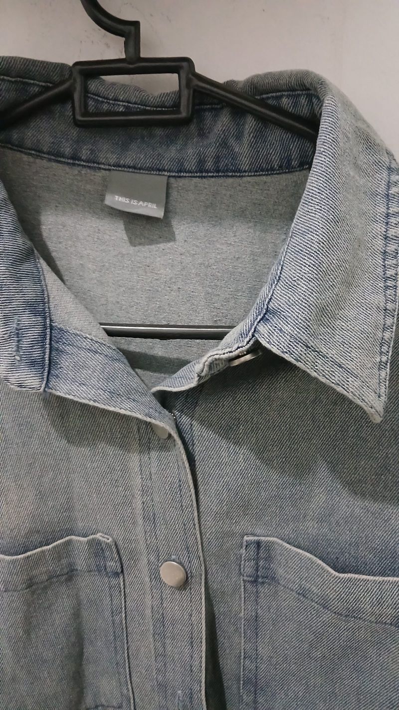Kemeja denim this is april, foto 2