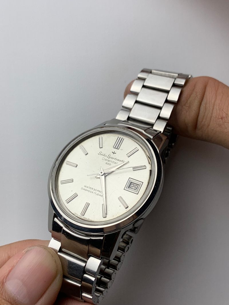 Seiko Vintage Casual Pria silver white, foto 2