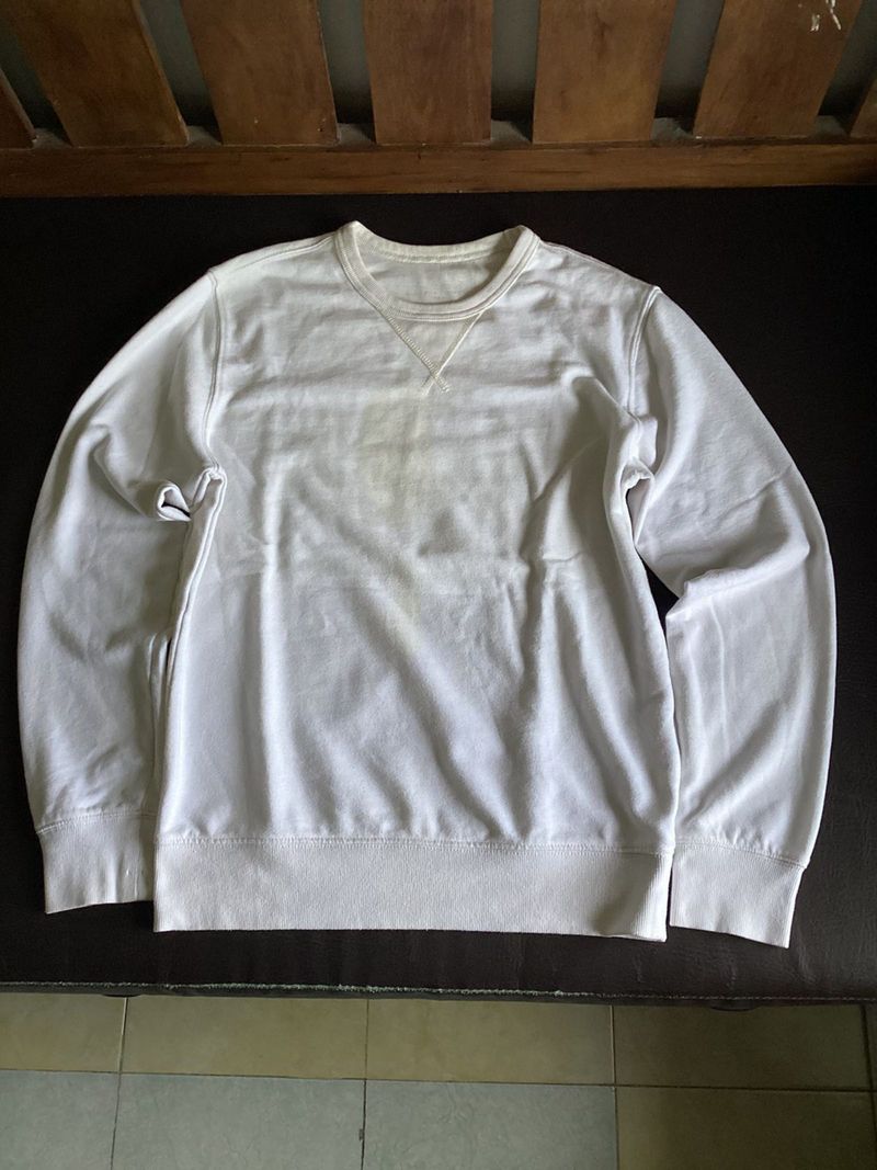 Sweatshirt Crewneck Basic Spa0 White 170, foto 3