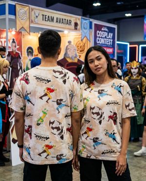 Nickelodeon x Avatar The Last Airbender 2021 AOP Anime Tee