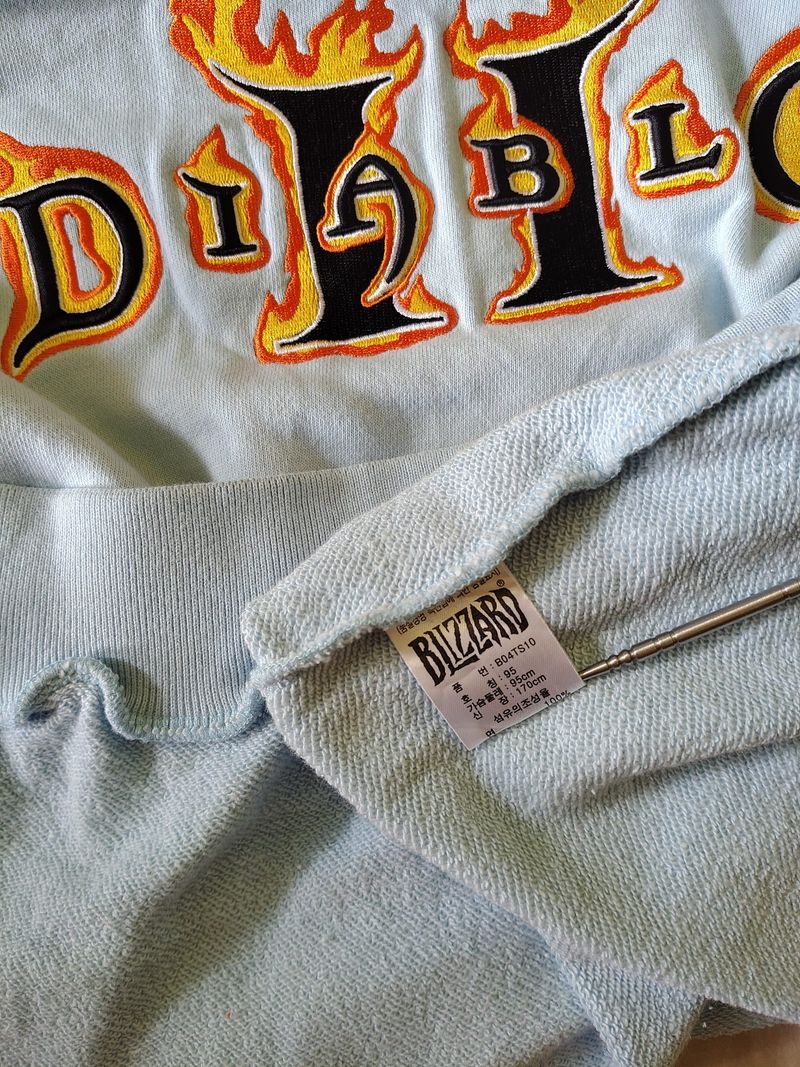 Vintage Blizzard's Diablo II "Flame Embroidery Logo" 2000, foto 7