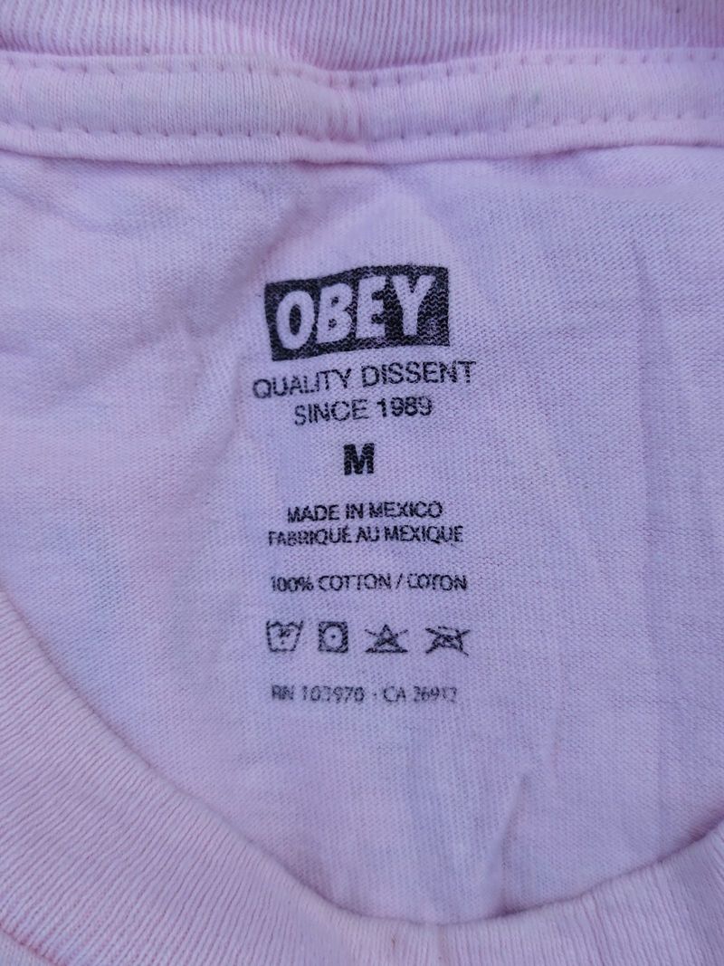 Kaos obey world wide pink, foto 5