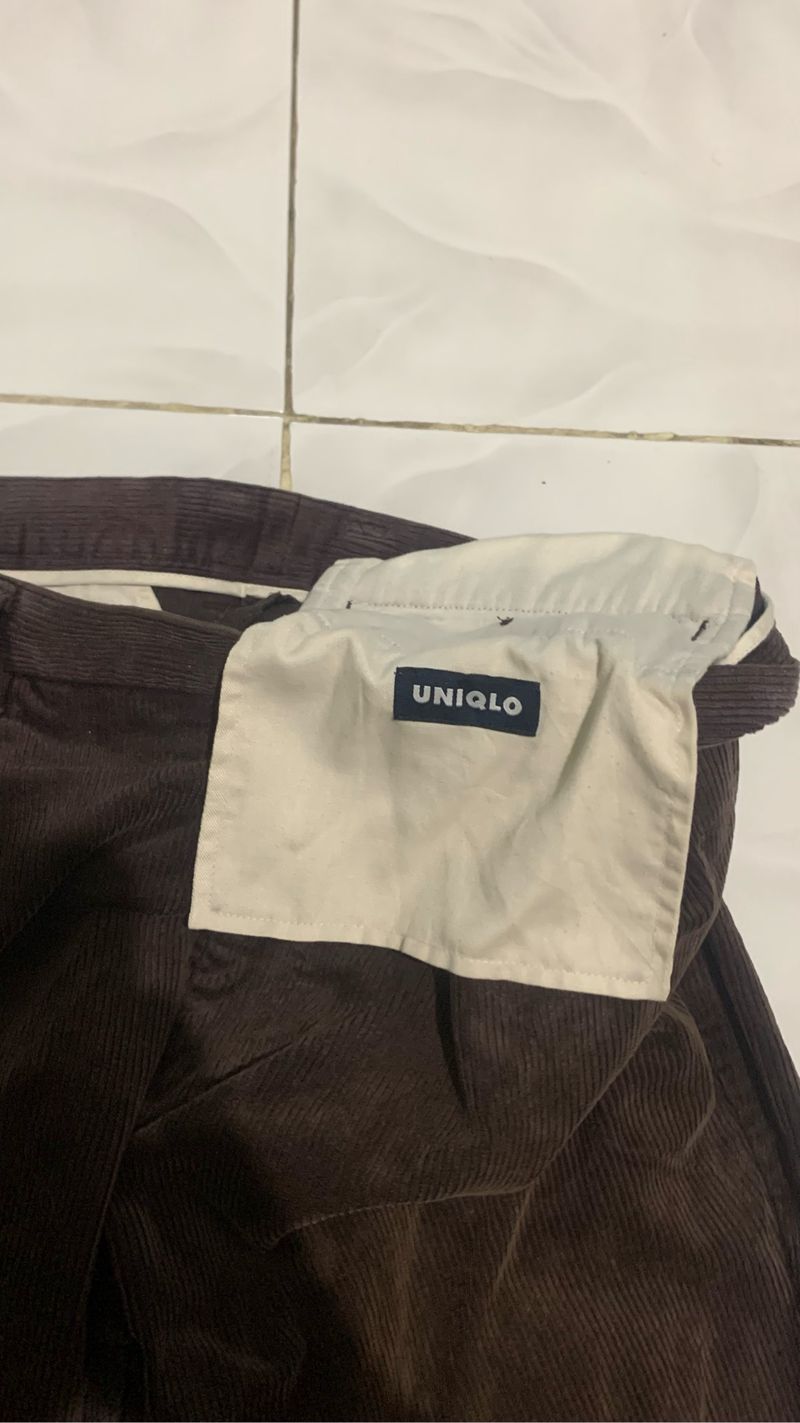 uniqlo brown corduroy, foto 3