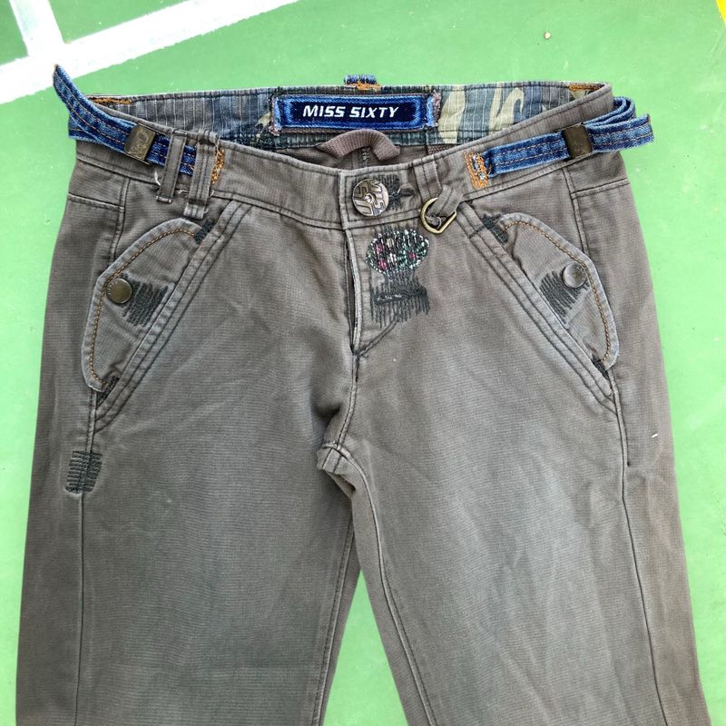 Y2K Miss Sixty Buckle Pants, foto 7