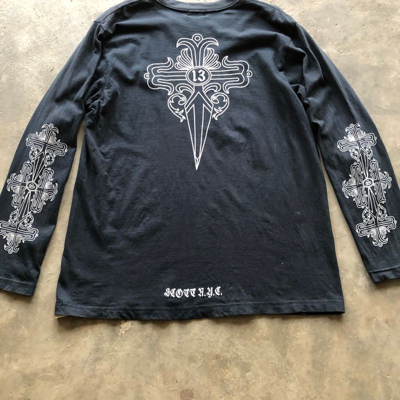 Schott chrome hearts ripoff longsleve, foto 4