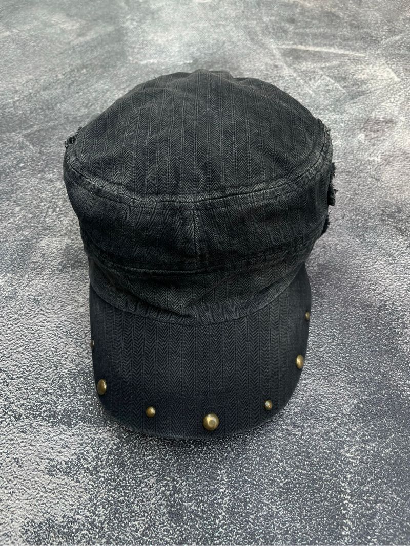 y2k Faded Studed Cadethat Skull Logo, foto 4