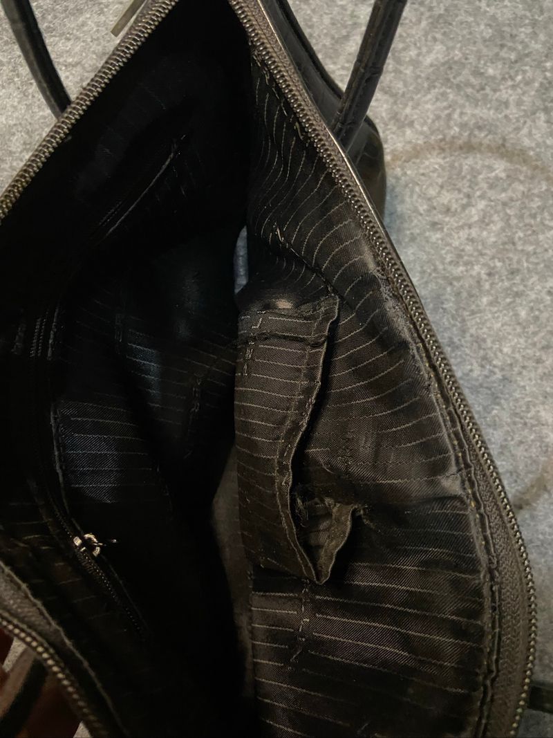 Perlini Black Croco Shoulderbag, foto 2
