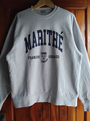 Marithè Fràncois Girbaud Casual Sweater Pria white gray