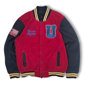 Vintage Bomber jacket Pria red