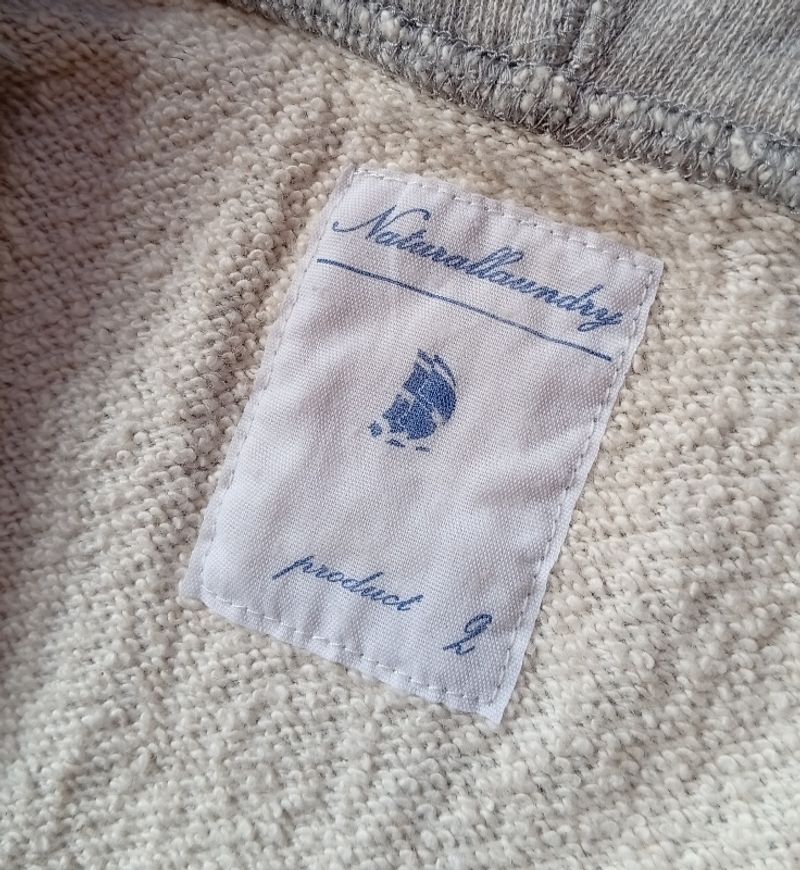 Natural Laundry japan loopwheeled ziphoodie, foto 4