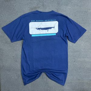 Vintage Streetwear T-shirt Pria navy