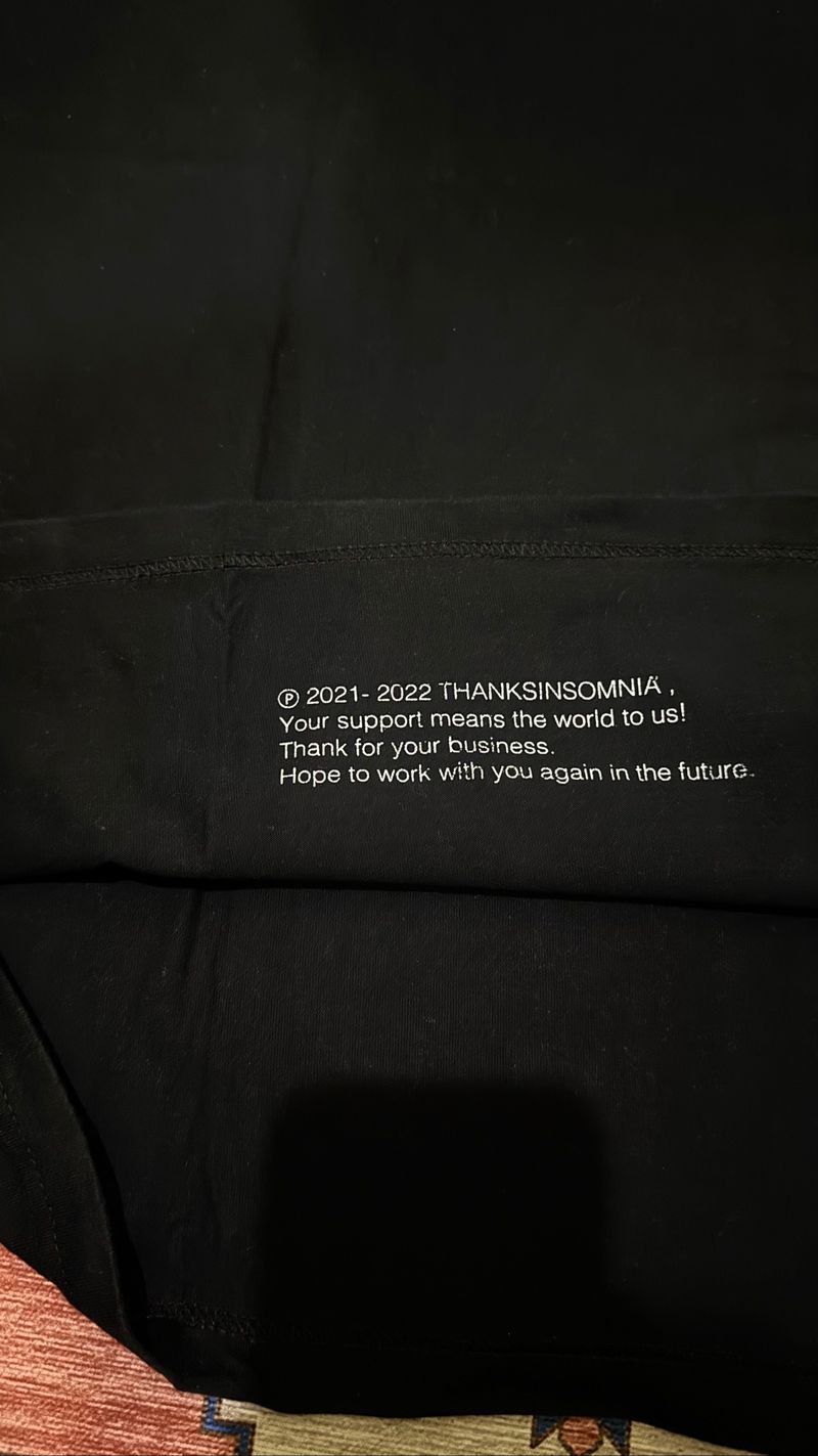 THANKSINSOMNIA TSHIRT, foto 4