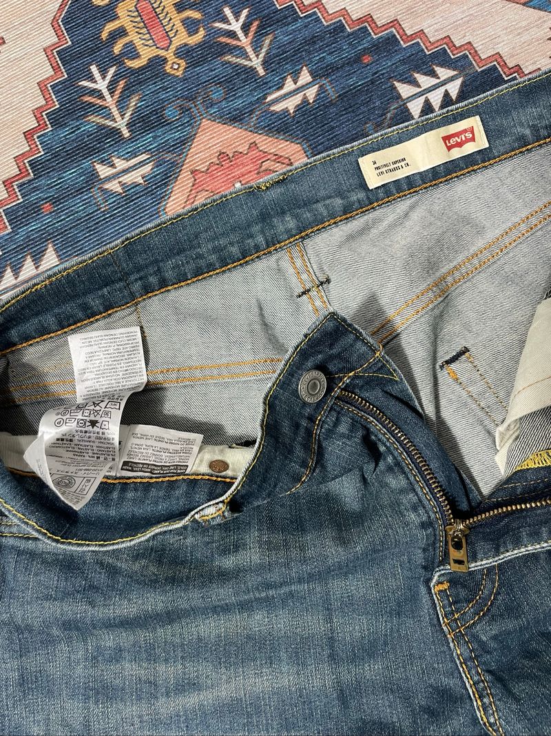 • " @levis 504" STRAIGHT FIT JEANS VINTAGE BLUEWASHED •, foto 4