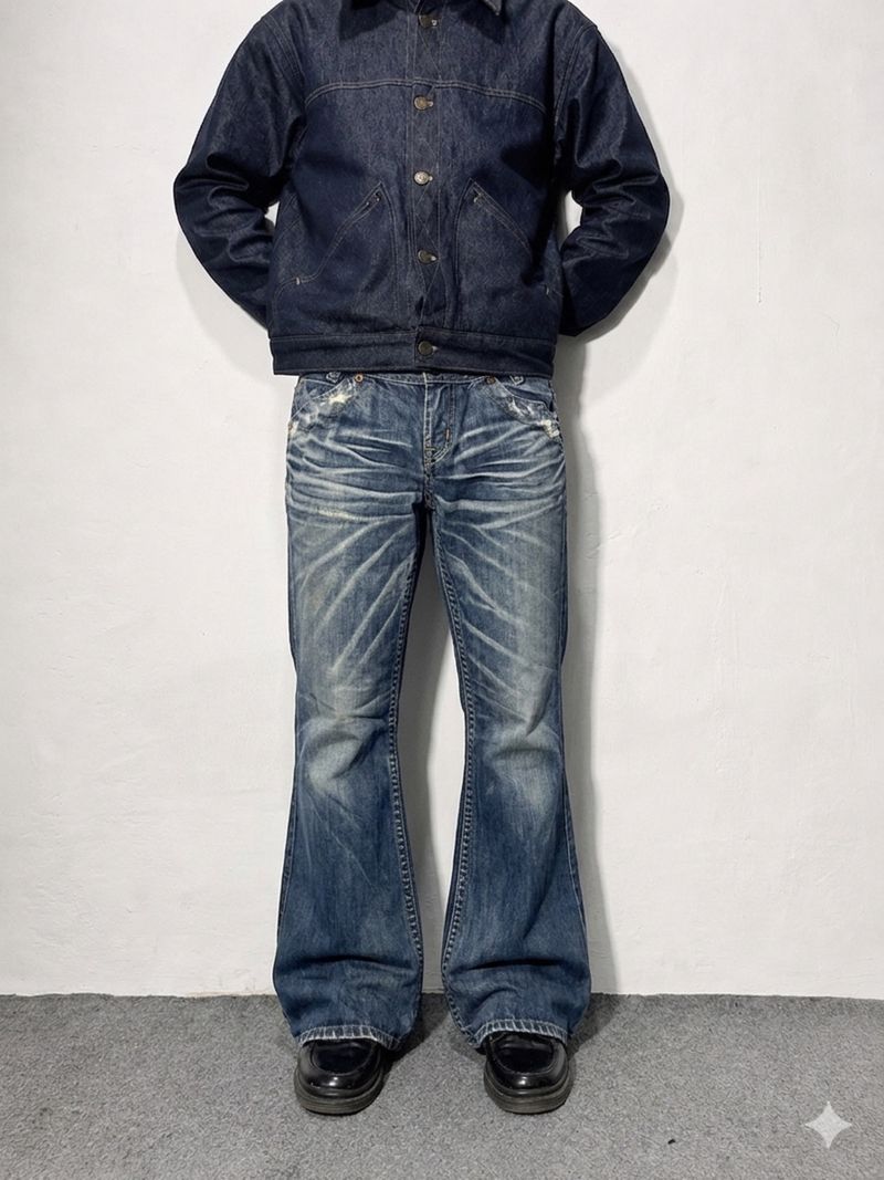 • "HWN" Y2K FLARED VINTAGE JEANS •, foto 2