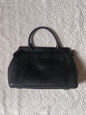 Anne Klein Black Croco Satchel
