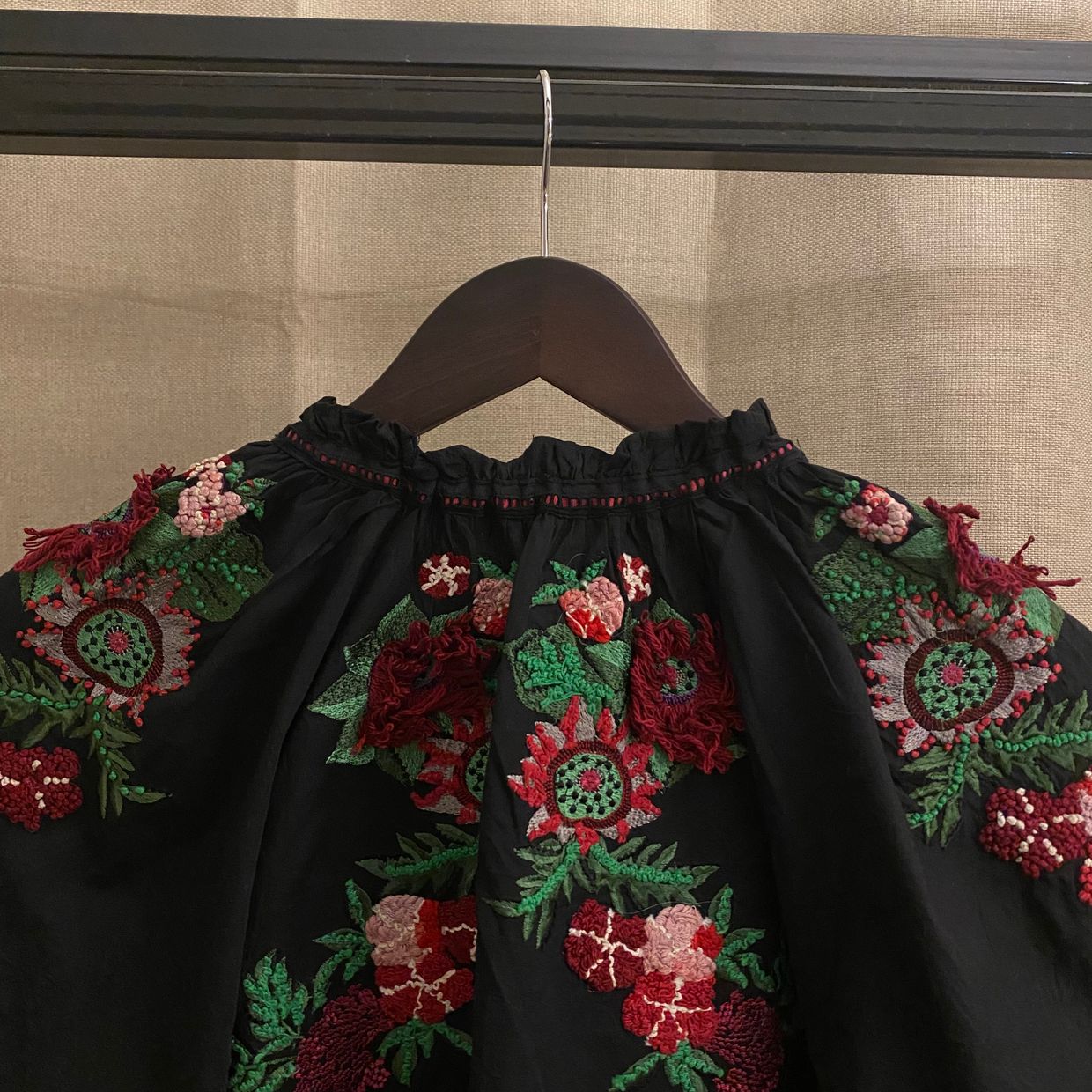 ZARA Casual Blouse Wanita red black