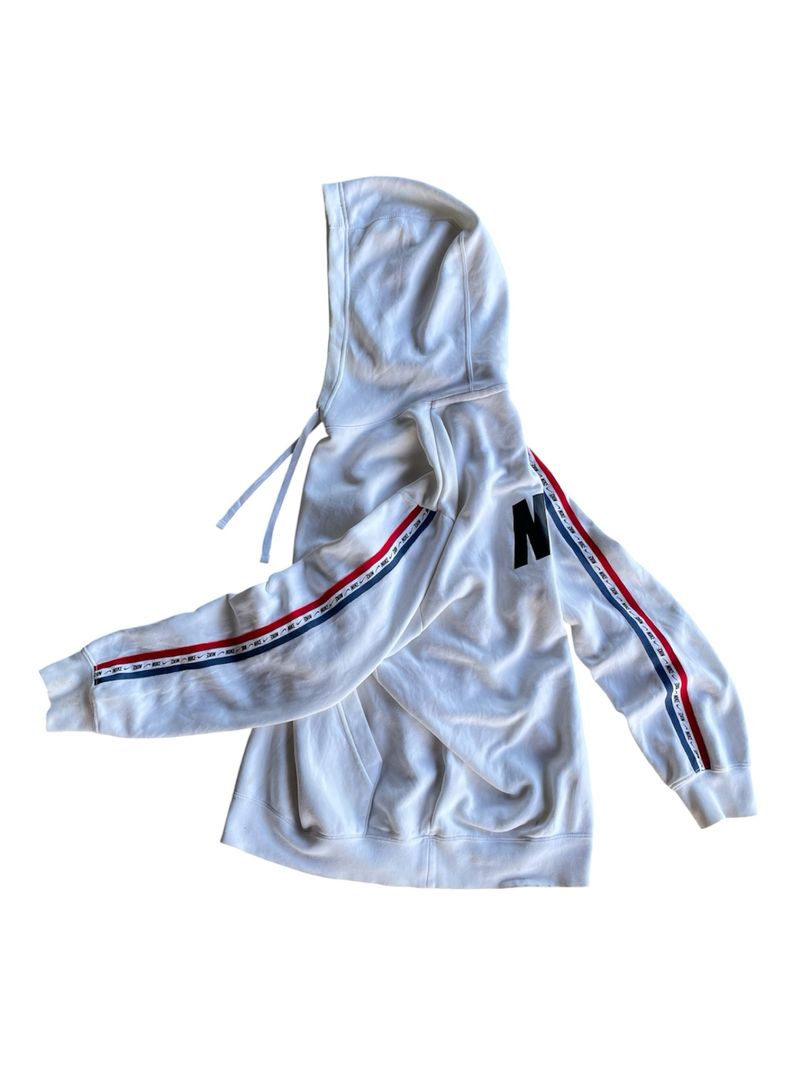 Nike Fleece Pullover Hoodie White Tapped, foto 3