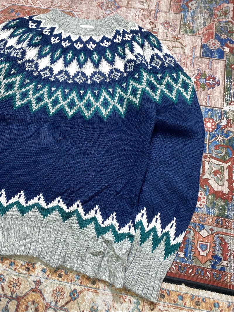Knitwear Argyle Pattern Dark Navy GU, foto 4