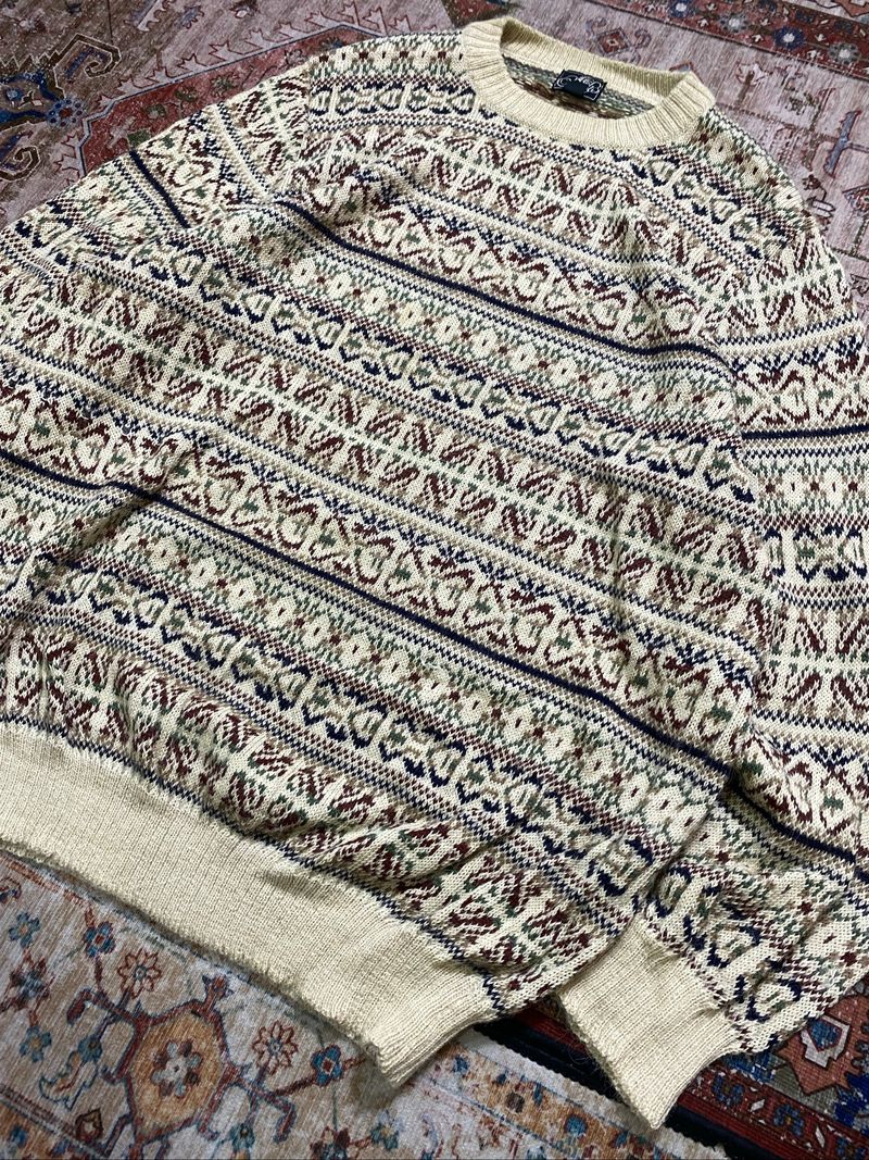 Knitwear Vintage pattern Light brown Knight, foto 6