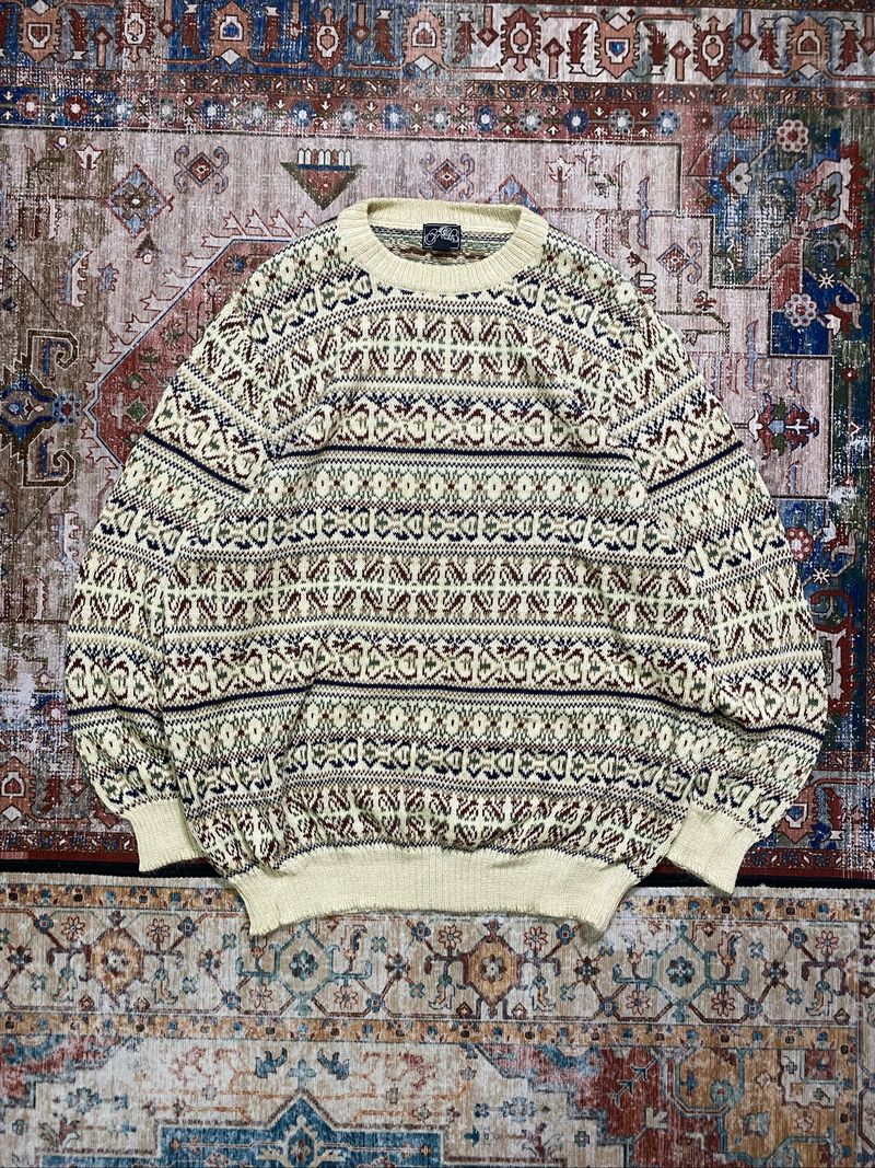Knitwear Vintage pattern Light brown Knight, foto 3