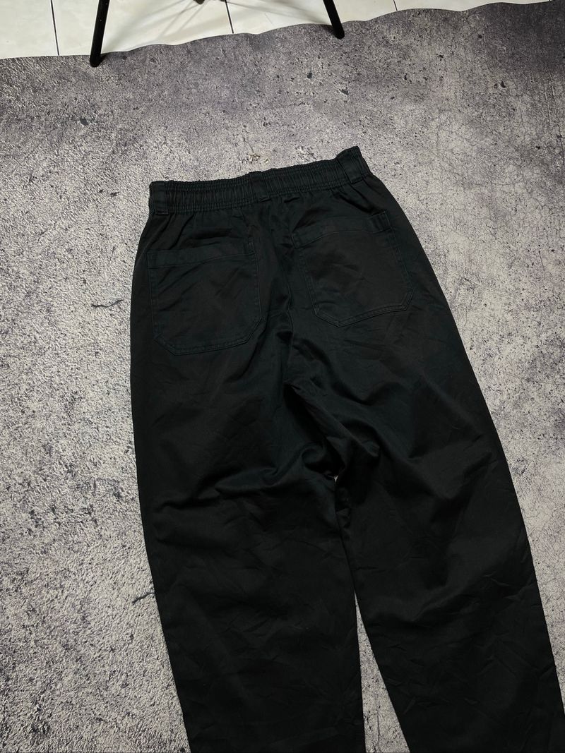 Gu uniqlo relaxed pants black, foto 4
